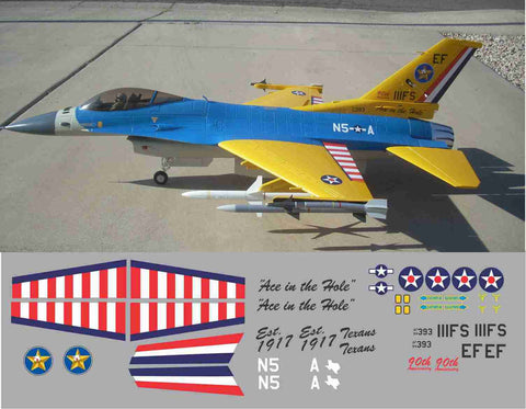 F-16 Ace In The Hole 90th Anniversary Graphics Set