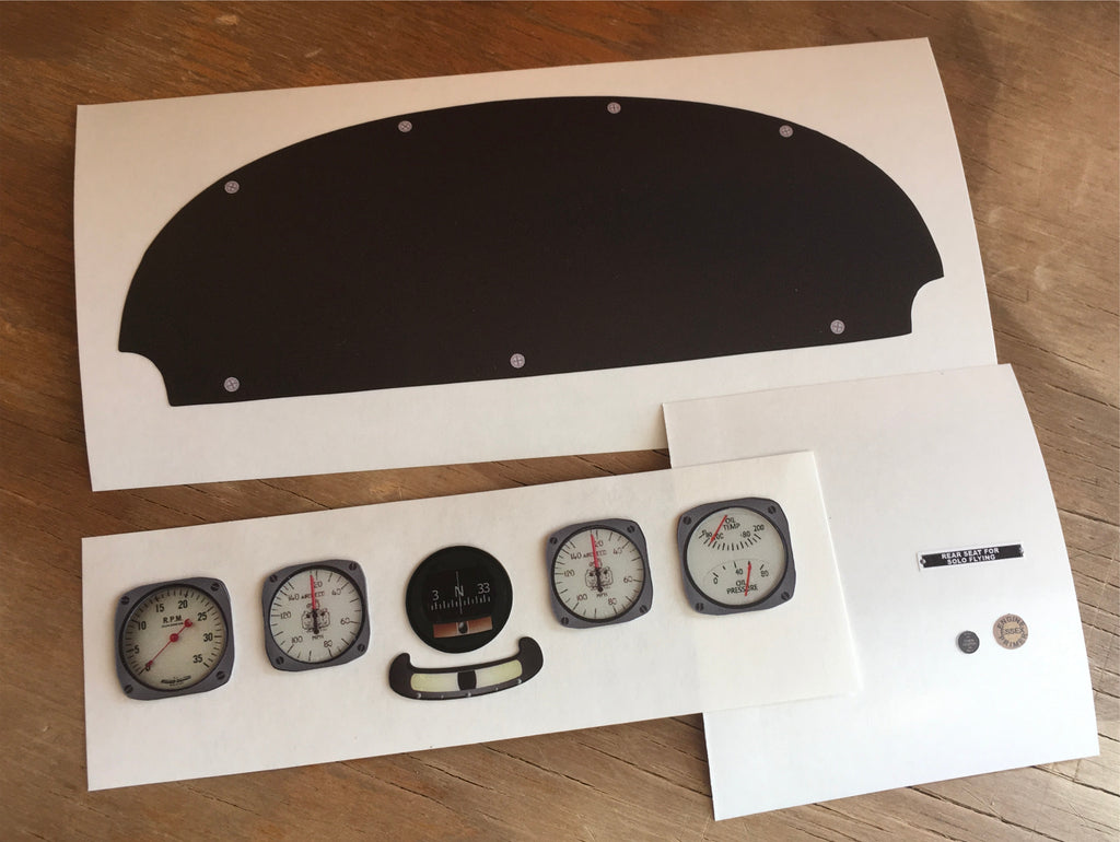 Piper Cub Instrument Panel Callie Graphics