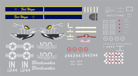 A-10 Indiana Blacksnakes 100 Years Graphics Set