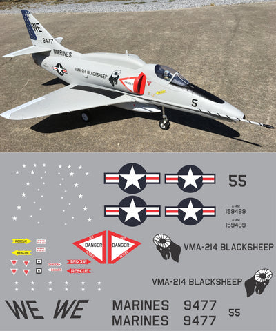 A-4 VMA-214 Blacksheep #149489 Graphics Set