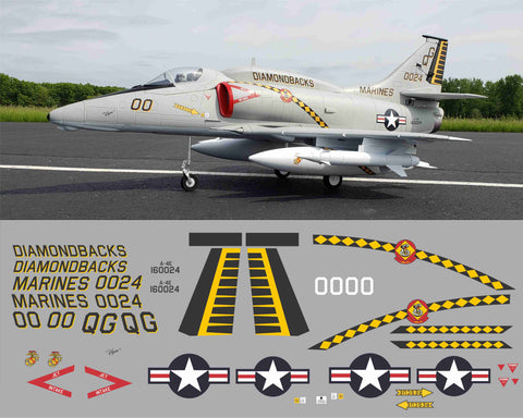 A-4 Skyhawk Diamond Backs BuNo. 160024 Graphics Set
