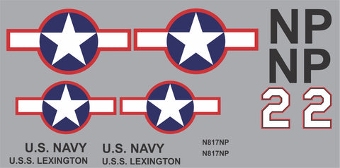 AT-6 Texan USS Lexington Graphics Set