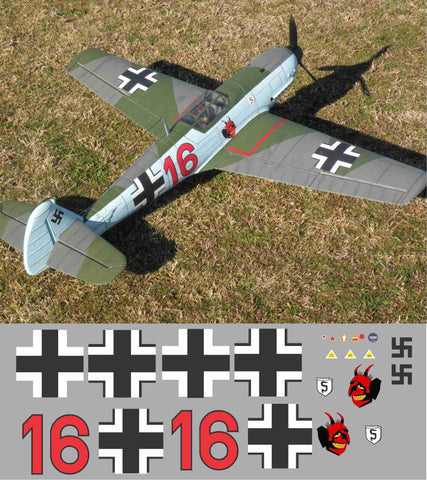 Bf-109 Red 16 JG 26 Graphics Set