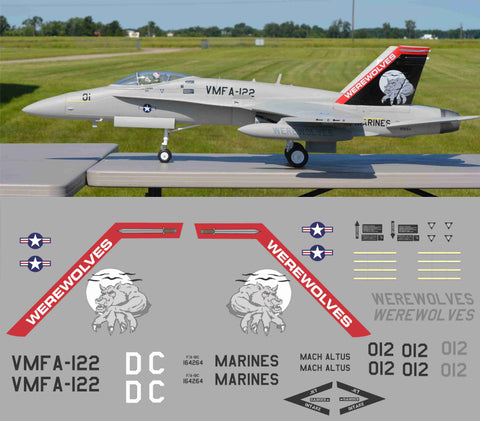 F-18 VMFA-122 Werewolves Graphics Set