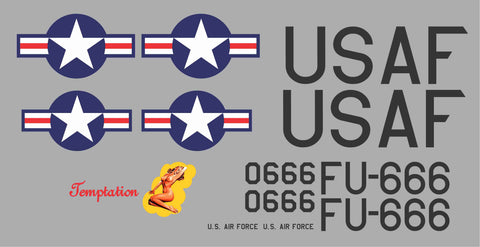 F-86 FU-666 Temptation Graphics Set