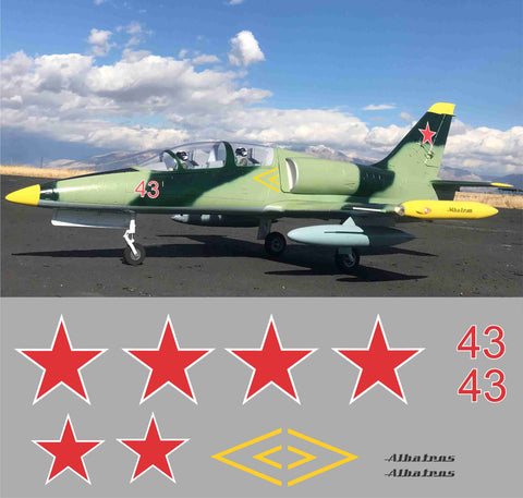 L-39 Albatros Russia Airforce #43 Graphics Set