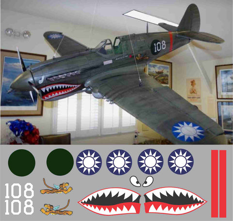 P-40 Flying Tigers #108 Graphics Set