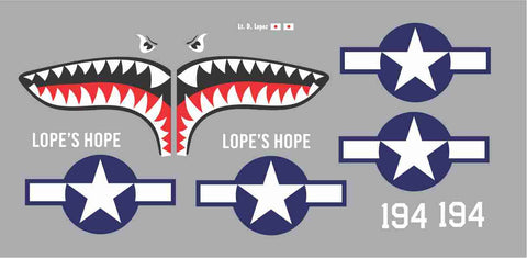 P-40 Lope's Hope Graphics Set