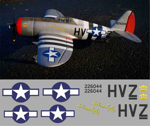 P-47 Silver Lady Graphics Set