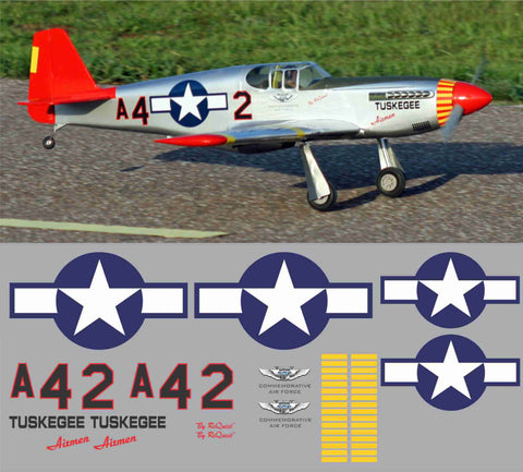 P-51C Tuskegee Airmen CAF Graphics Set
