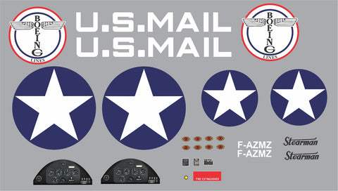 PT-17 Stearman U.S. Mail F-AZMZ Graphics Set