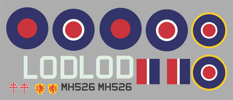 Spitfire LOD  MH526 Graphics Set