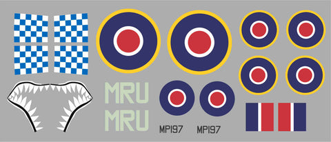 Hawker Typhoon MRU MP197 Graphics Set