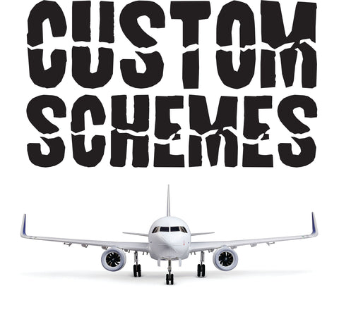 Eflite Airbus A320neo Twin 64mm EDF  Custom Schemes!