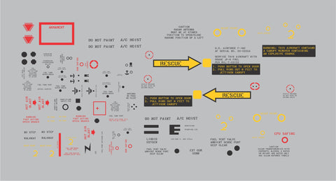 F-16 Nomenclature Graphics Set