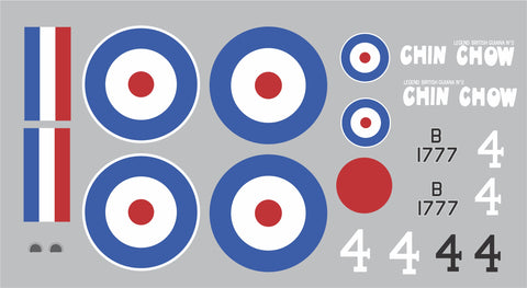 Sopwith Pup Chin Chow B1777 Graphics Set