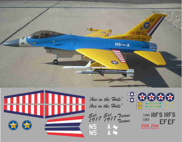 F-16 Ace In The Hole 90th Anniversary Graphics Set – Callie Graphics
