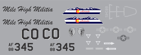 F-16 Colorado Mile High Militia Graphics Set