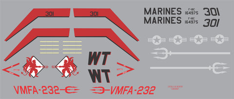 F-18 VMFA-232 Red Devils Graphics Set
