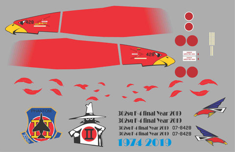 F-4 Phanton 302nd SQ Final Year Graphics Set