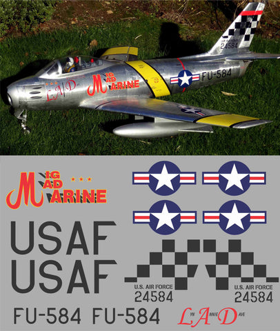 F-86 FU-584 Mig Mad Marine Graphics Set