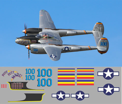 P-38 Putt Putt Maru Graphics Set