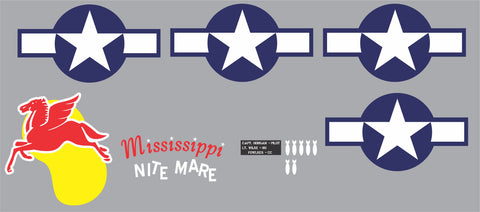 P-61 Mississippi Nitemare Graphics Set