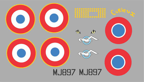 Spitfire French Air Force "Curleux" MJ897 Graphics Set