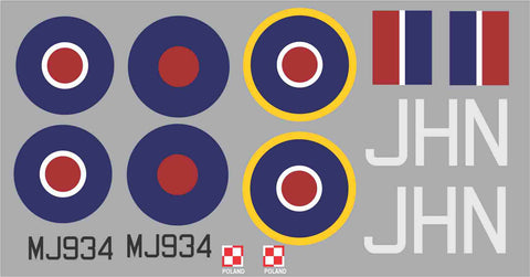 Spitfire JHN  MJ934 Graphics Set