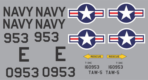 T-34C TAW-5 #953 Graphics Set