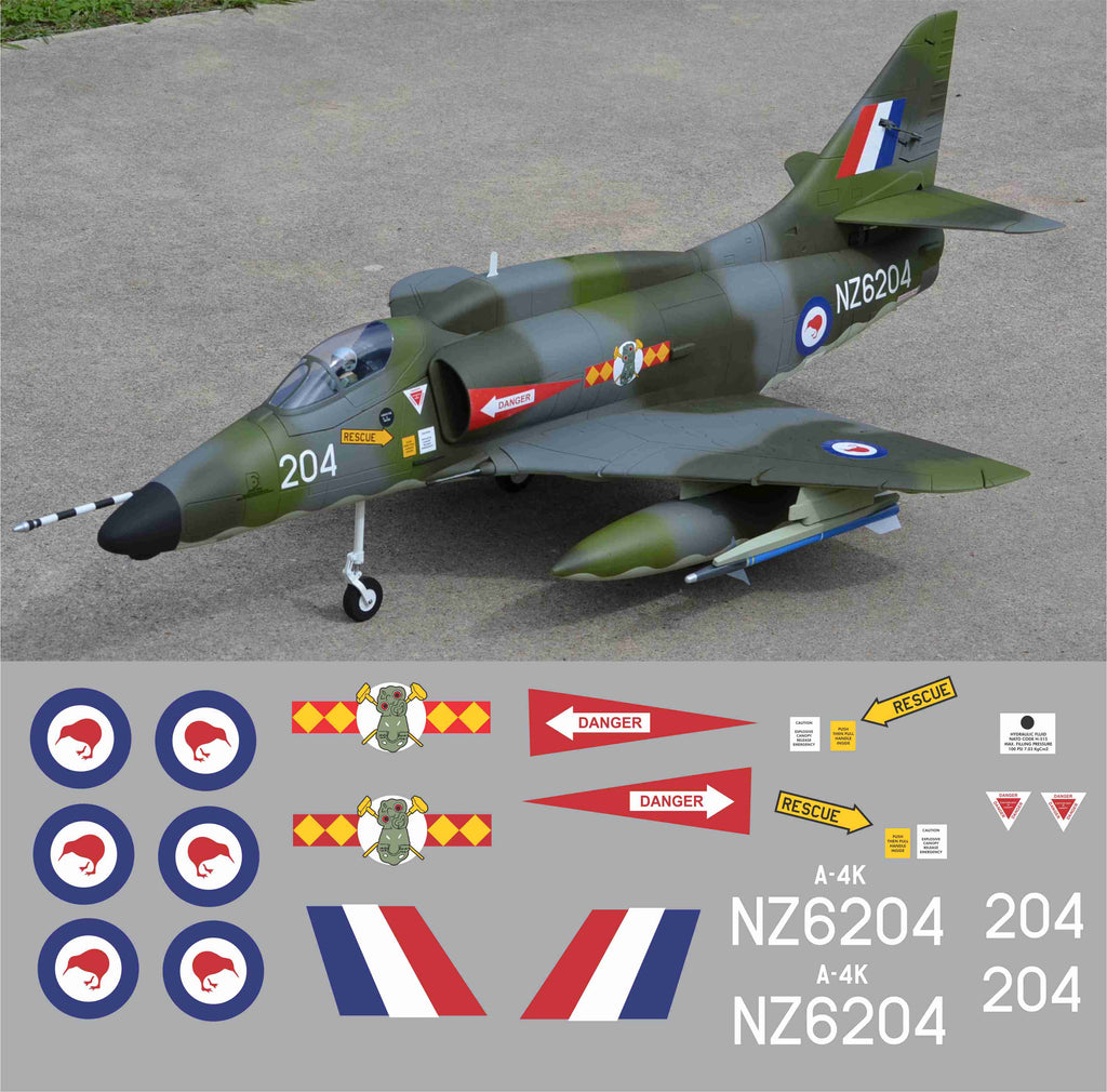 A-4 Skyhawk RNZAF NZ6204 Graphics Set – Callie Graphics