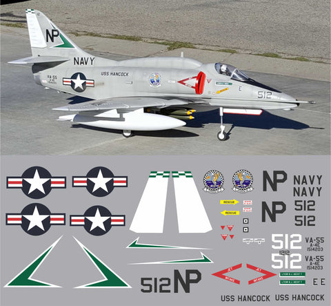 A-4# Skyhawk VA-55 BuNo. 154203 Graphics Set