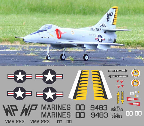 A-4 Skyhawk VMA-223 Bulldogs Graphics Set