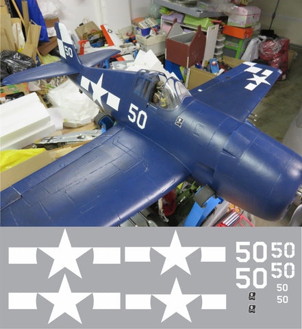 F6F Hellcat White 50 Graphics Set