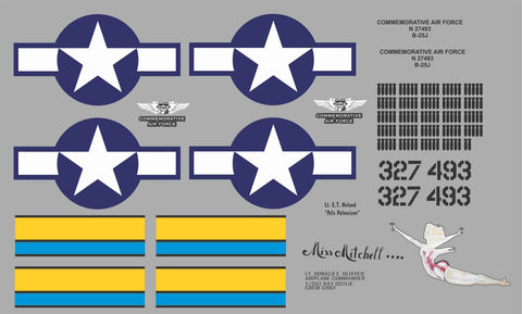 B-25 Miss Mitchell Graphics Set