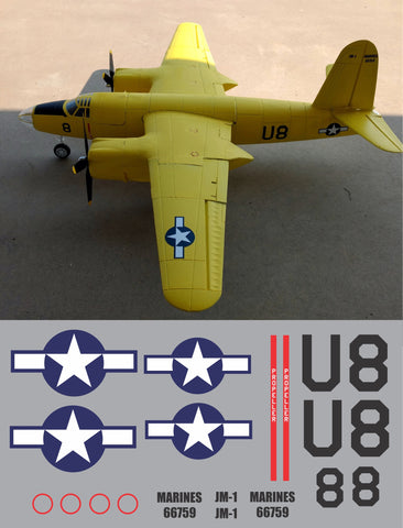 B-26 NAVY #114 Graphics Set