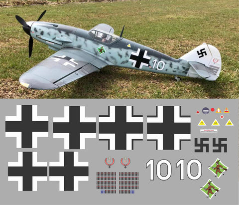 Bf-109 White 10 Graphics Set