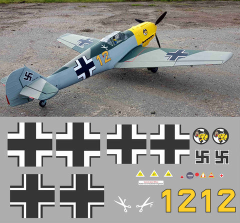 Bf-109 Yellow 12 Graphics Set