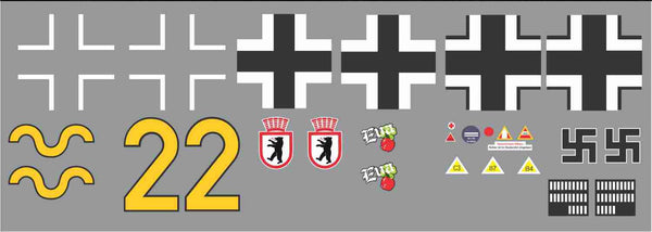 Bf 109 G-6 Franz Stigler II/Jg 27 Yellow 2 Graphics Set – Callie