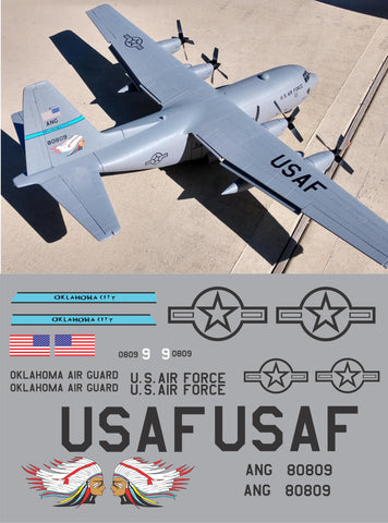 C-130 Gunship Oklahoma ANG Graphics Set