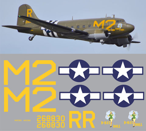 C-47 Skytrain D-Day Doll Graphics Set
