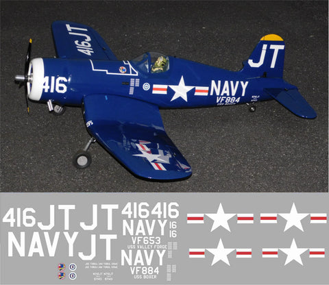 Corsair #416 Korean War Hero Jim Tobul Graphics Set