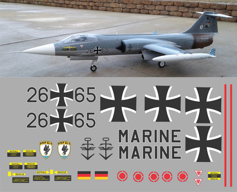 F-104 German Navy 26+65 Graphics Set