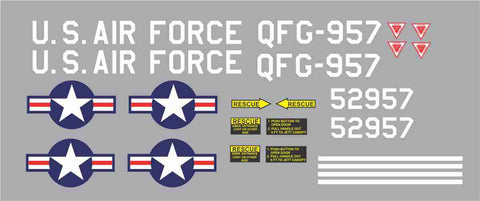 F-104  Flight Test Center #52957 Graphics Set