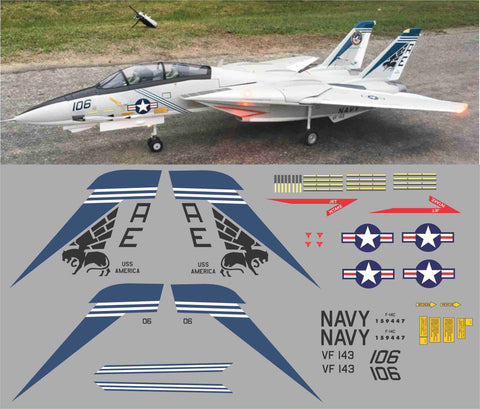 F-14 Tomcat VF-143 Pukin Dogs Graphics Set