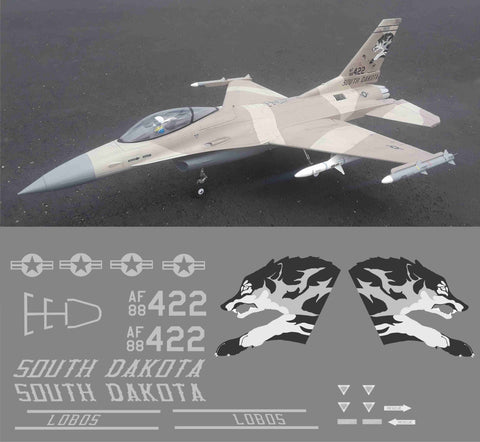 F-16 South Dakota Lobos Graphics Set