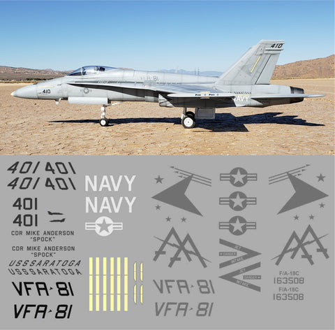 F-18 VFA-81 Low Vis Graphics Set