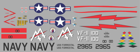 F-4 Phantom VF-11 Red Rippers Graphics Set
