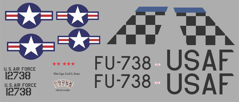 F-86 FU-738 Four Kings and a Queen Graphics Set