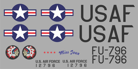 F-86 FU-796 Miss Joan Graphics Set